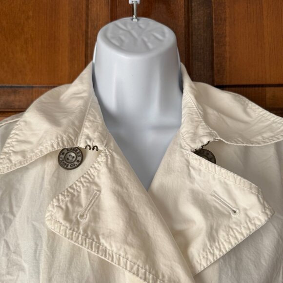 LRL Lauren Jeans Co. White Double-Breasted Jacket Medium - Picture 3 of 16